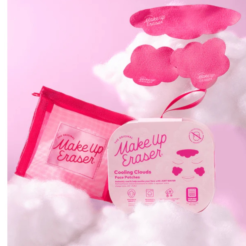 Makeup Eraser Cooling Clouds Face Patches washable, reusable cools with water - Picture 2 of 9